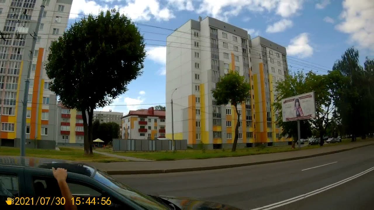 Могилёв.Поездка на автобусе №15. РУП Могилёвнефтепродукт - городская больница №1