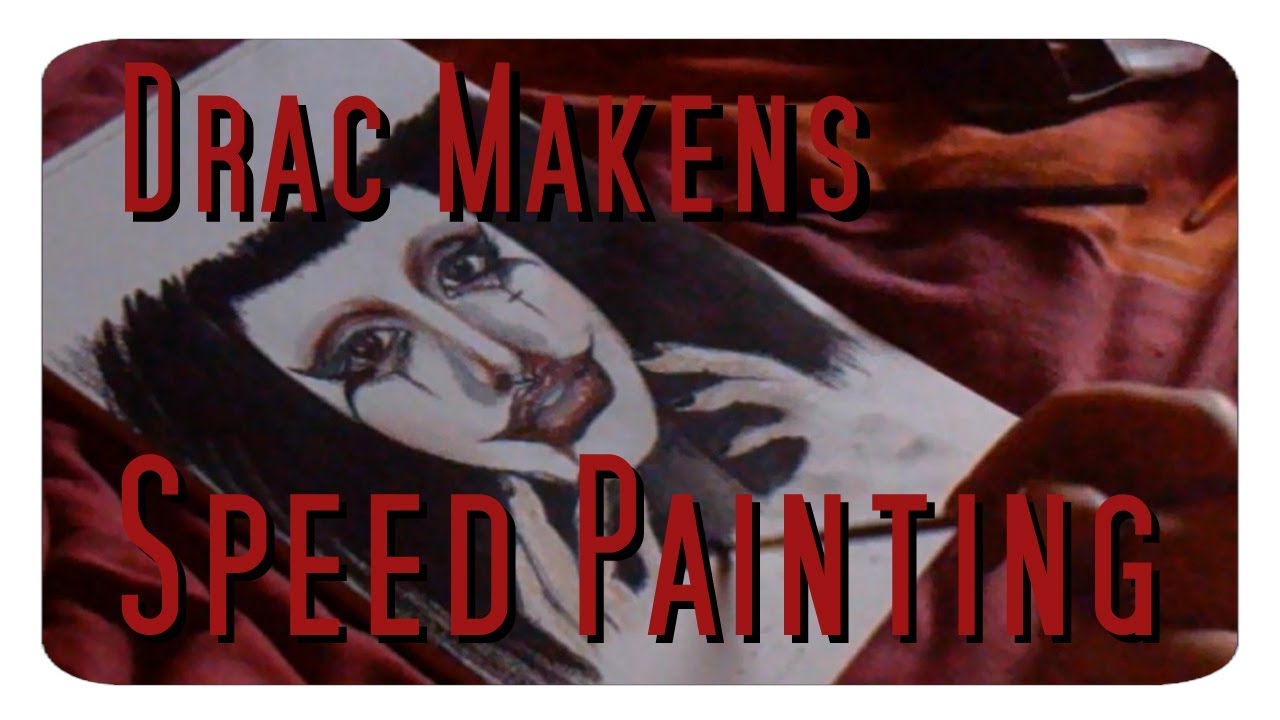 Speed Drawing - Drac Makens with Michael Hussar inspired makeup