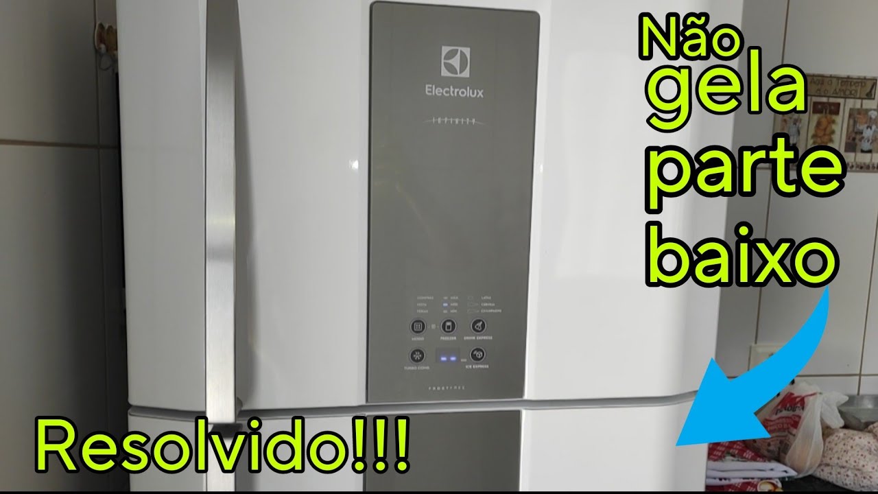 Geladeira Electrolux DF82 não gela na parte de baixo, veja como