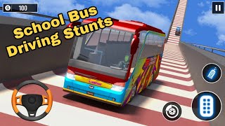 School Bus Driving Stunts Bus Simulator Gameplay Walkthrough Android Part 1 screenshot 4