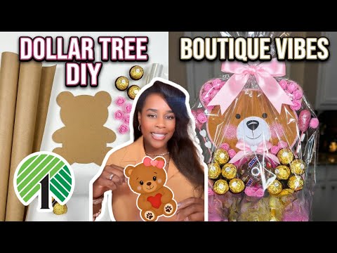 DIY Dollar Tree Teddy Bear Chocolate Bouquet (Viral Teddy Bear!!)