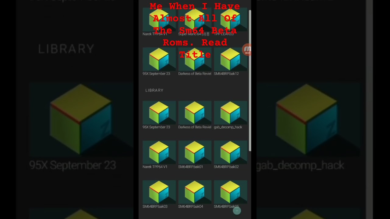 I should have an world record of having so much Sm64 beta roms