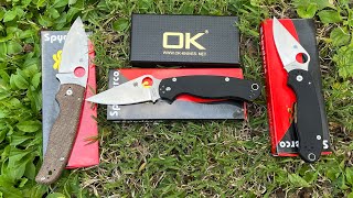 OK Knives Spyderco Copies: Shaman, Paramilitary 2, and Para 3