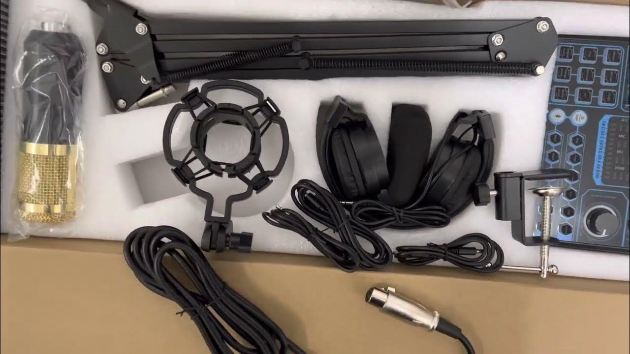 Ikon IKWCM80 / Live Recording Condenser Microphone Set unboxing 