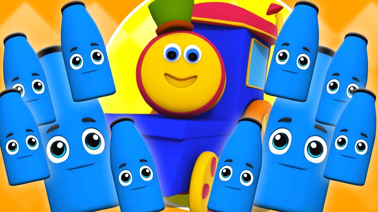 Bob o trem | dez garrafas azuis | Canções dos miúdos | Ten Blue Bottles | Kids Tv Português