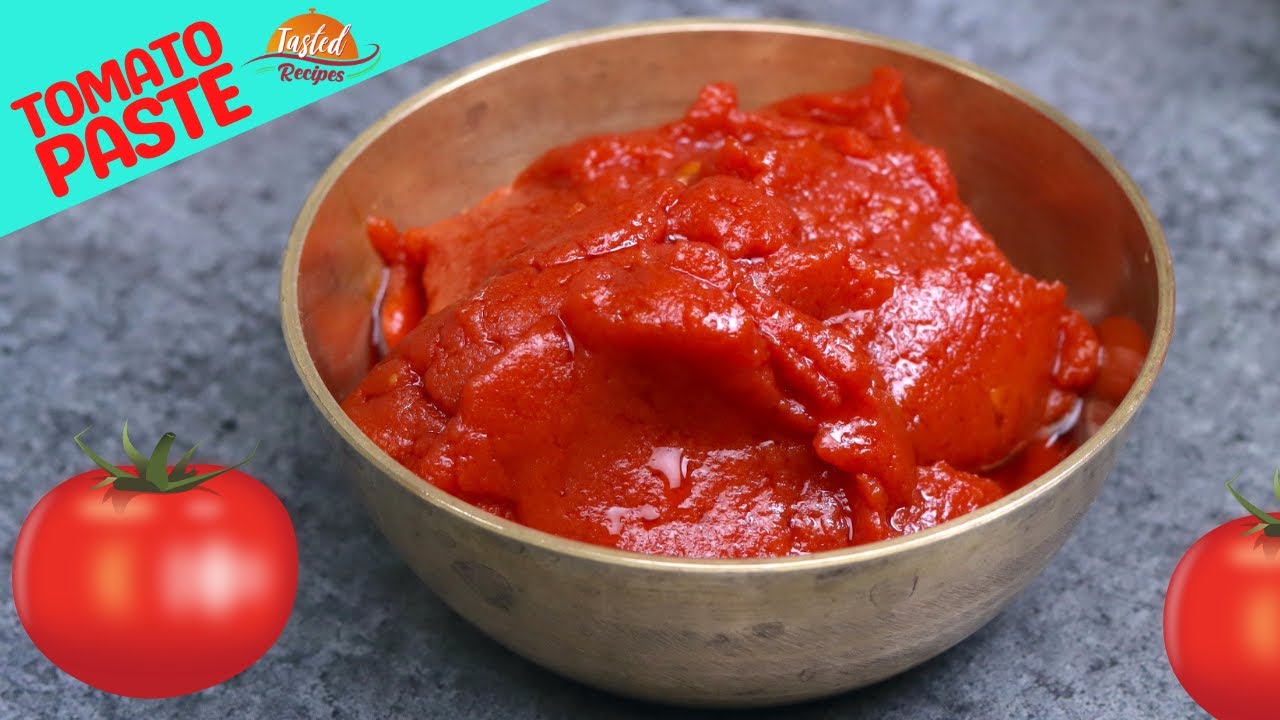 How to Make Tomato Paste at Home | Tomato Paste without Preservatives | Tasted Recipes