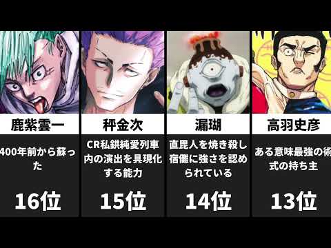 呪術廻戦最強ランキングTOP20!!