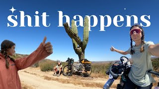 Bike issues, lack of water and hitchhiking in the desert (Baja divide)