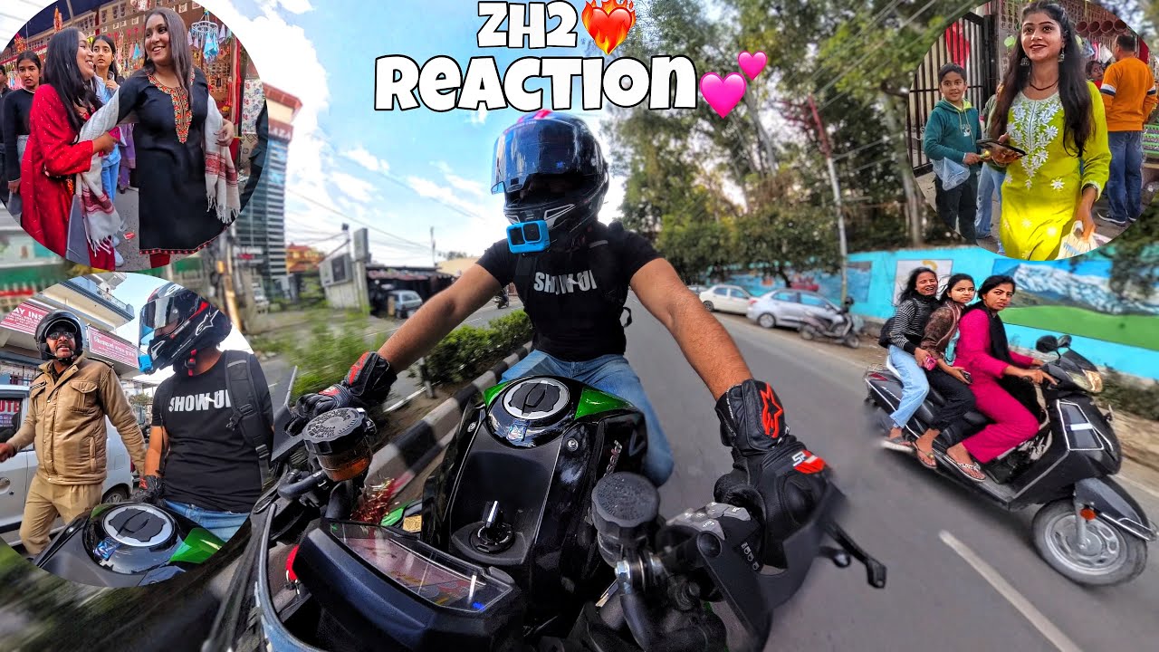 Loudest Kawasaki ZH2 in Market🤯 with Zx10r | Market Reaction | Mela Vlog #zh2 #kawasaki #zx10r