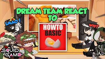 MCYTS || DSMP || Dream Team React To HowToBasic Squid Game Videos || Gacha Club.