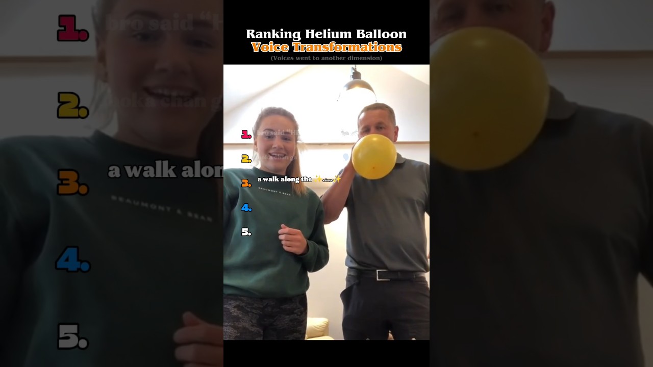 Ranking Helium Balloon Voice Transformations