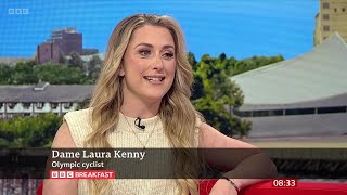 Laura Kenny (nee Trott, Olympic Gold medalist Cyclist) On BBC Breakfast [18.03.2024]