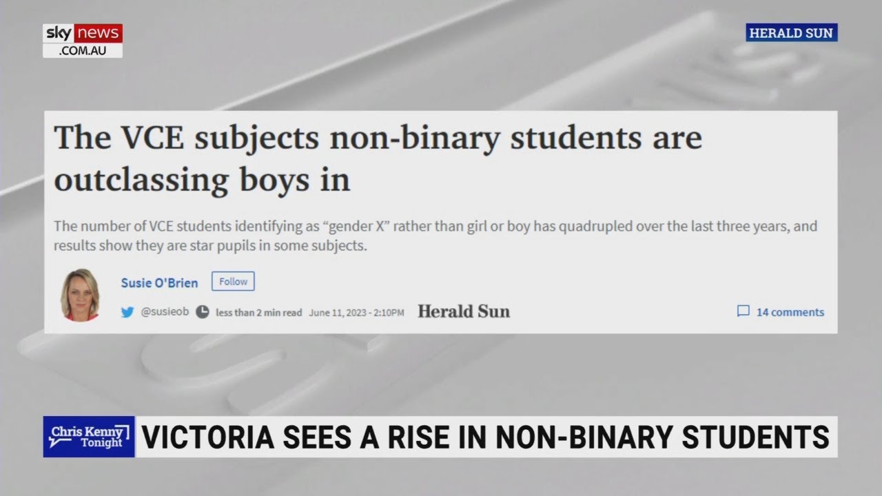 Victoria sees a rise in 'gender X' students