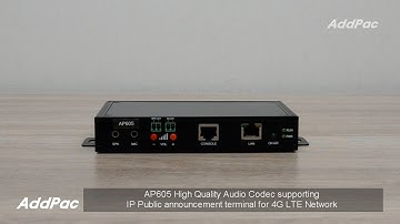 AP605 High-Quality Audio Codec IP Public Announcement Terminal for 4G LTE(4G LTE지원 앰프내장 고품질 IP방송터미널)