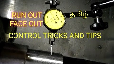 Run out face out control tricks and tips CNC operator skill in Tamil
