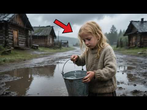 Little girl collects rainwater in a bucket to drink — not knowing a millionaire was watching