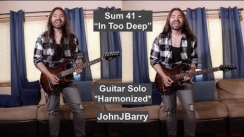 Sum 41 - "In Too Deep" Guitar Solo *Harmonized* (Fractal FM3/Suhr)