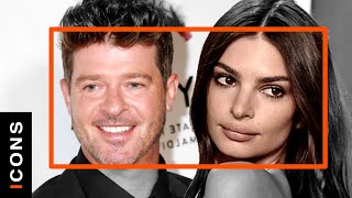 Emily Ratajkowski suffers Robin Thicke's attack in the middle of filming