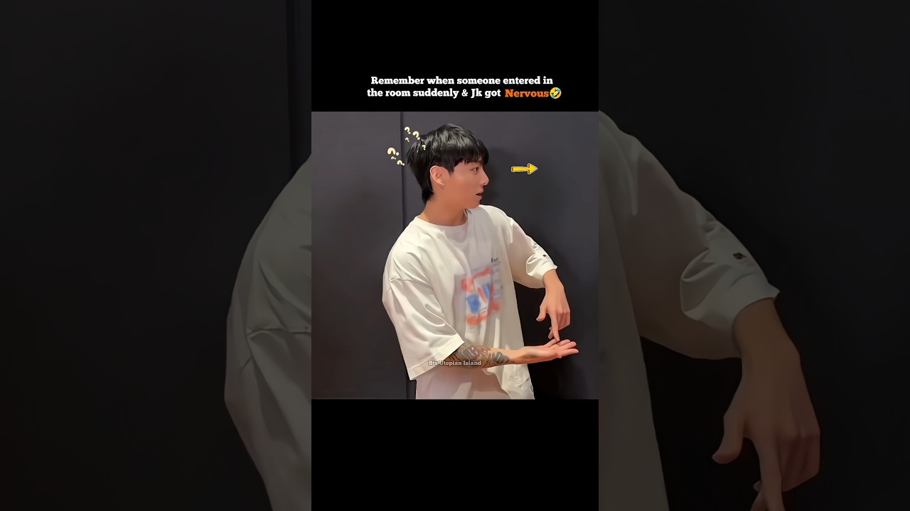 Lmao the way Jk got nervous🤣|