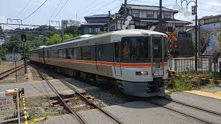 JR373系特急伊那路 天竜峡駅到着 JR Central Limited Express "Inaji"