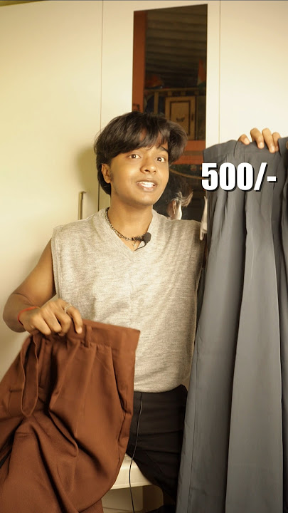 Korean Baggy Pants for 500/- 😱 Vs 1600/- which one is best!! #shorts #koreanpants #koreanstyle