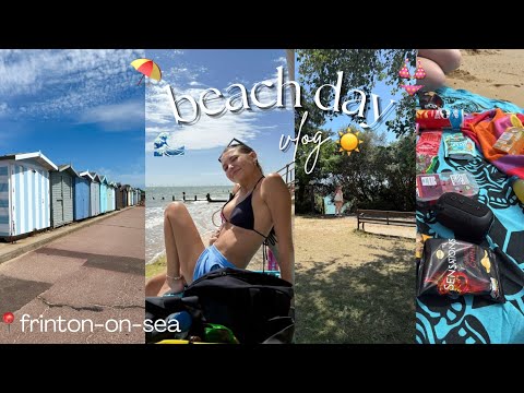 BEACH DAY VLOG☀️👙🌊