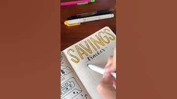 2023 Savings tracker Bullet journal spread idea! Save that cash. #newyear #bujoinspo #journaling