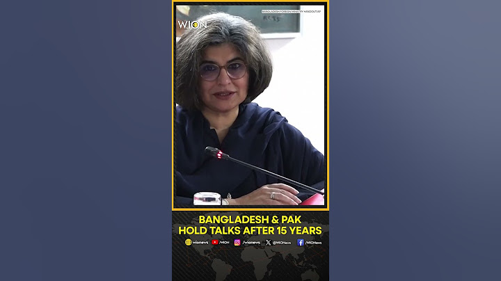 15 বছরের ব্যবধানে বাংলাদেশ ও পাকিস্তানের কর্মকর্তারা আবার দ্বিপাক্ষিক আলোচনা শুরু করেছেন | WION শর্টস