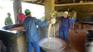 Tradição mineira do doce de leite feito no tacho do engenho
