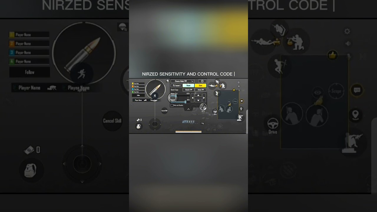 NIRZED SENSITIVITY AND CONTROL CODE | PUBGM/BGMI | NIRZED  