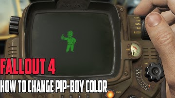 Fallout 4 how to change color on a pipboy