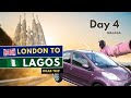 Day 4  8hour sunny drive to malaga  london to lagos