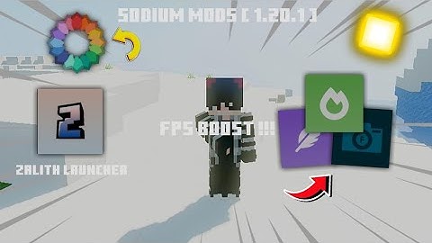 SODIUM MODS [ 1.20.1 ] | BOOST FPS 100++ | Pojav/Zalith | SURVIVAL/CPVP