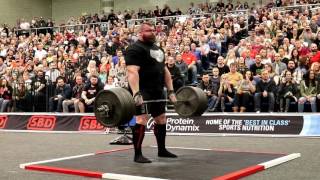 Eddie Hall 350kg Deadlift for 9 reps at Britain's Strongest Man 2017