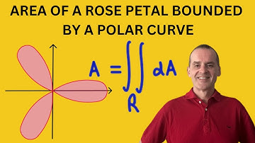 How to find the area of a rose petal bounded by a polar curve | polar coordinates | Integration