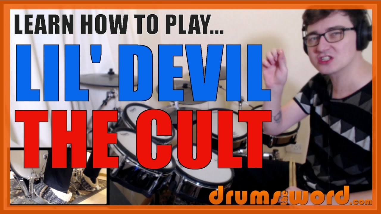 ★ Lil' Devil (The Cult) ★ Drum Lesson PREVIEW | How To Play Song (Les Warner)