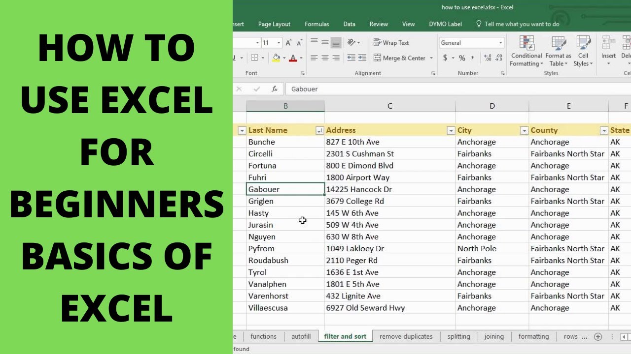 How to use Excel for Beginners | Basics of Excel in Urdu/Hindi - YouTube