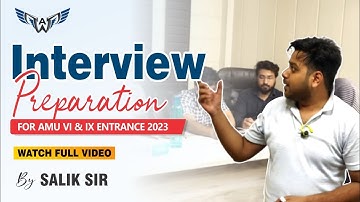 AMU Interview Preparation | 9th Entrance |  6th Entrance | Aligarh Muslim University