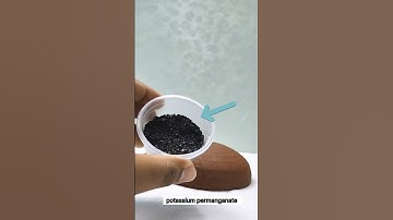 Potassium permanganate and Glycerine reaction|| Lets see what happens?🤔🤔#shorts #science #experiment