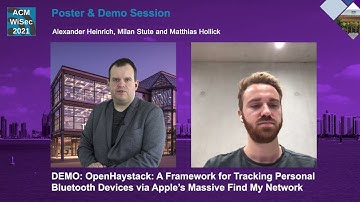 [Demo] OpenHaystack: a framework for tracking personal bluetooth devices via Apple