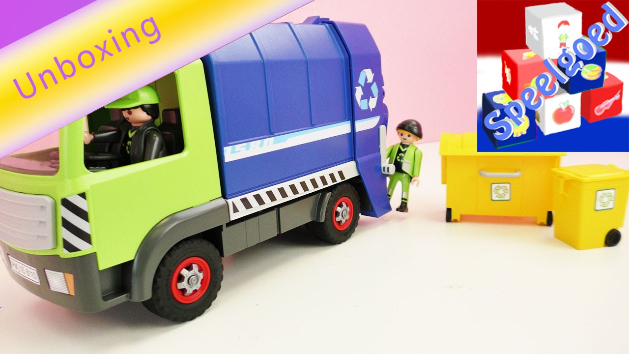 Trots gisteren Rook Playmobil City Action 6110 Nieuwe recycling vrachtwagen en vuilniswagen –  Unboxing Nederlands - YouTube