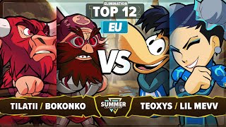 Download Lagu Teoxys \u0026 Lil Mevv vs Tilatii \u0026 Bokonko - Elimination Top 12 - Summer Championship 2025 - EU 2v2 MP3