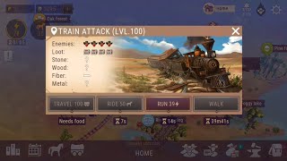 Train Attack (lvl)100:Enemies Find Amazing Loot In Westland survival😱😱😱