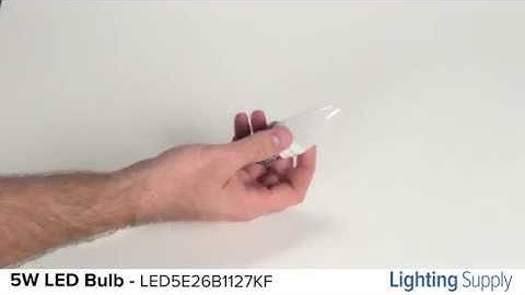 TCP 5W LED B11 Torpedo Bulb (LED5E26B1127KF)