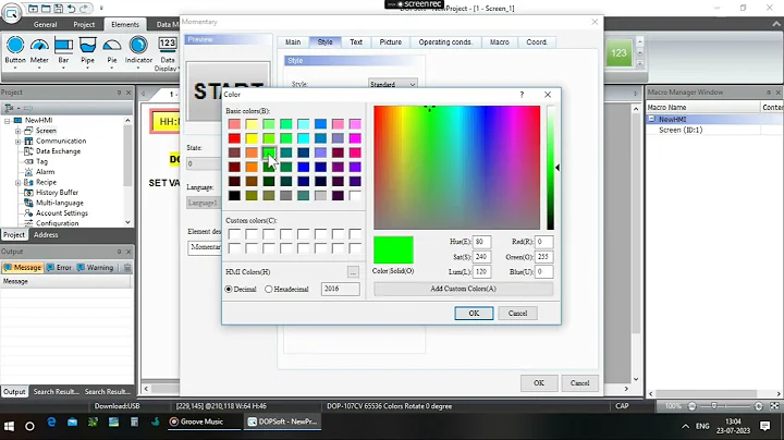 Delta HMI Designed & Programming "Numeric Entry & Numeric Display"