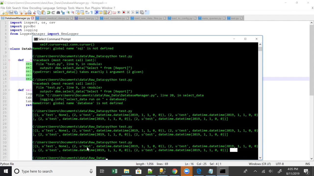 Connecting To SQL Server With Python - Creating A Database Object - YouTube Connecting To Sql Server With Python - Creating A Database Object - Youtube