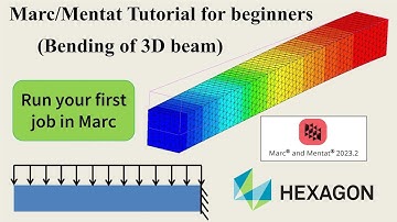 Static Analysis using Marc/Mentat for beginners | 3D stress analysis | Marc Mentat tutorial Part 1