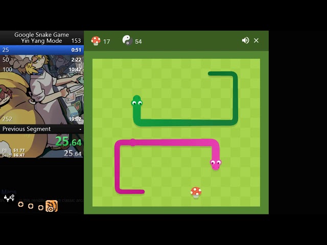 I Beat The Google Snake Speed-Run WORLD RECORD (Ying Yang Mode