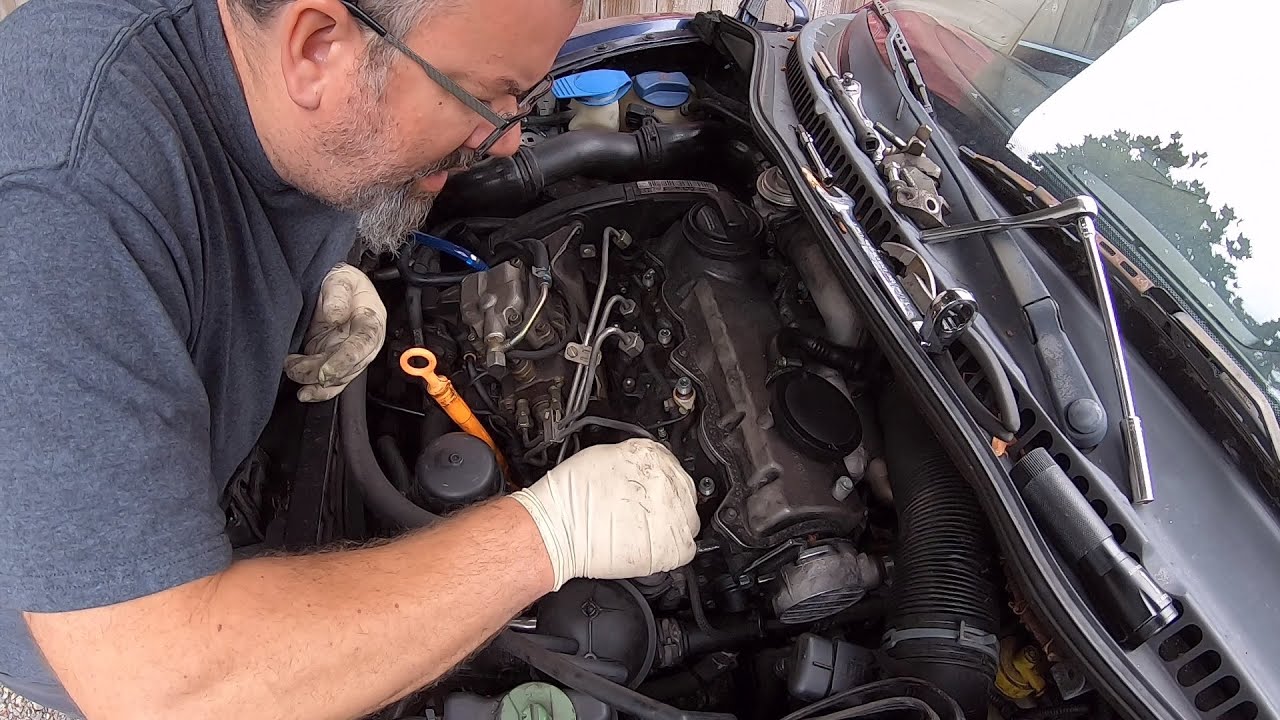 1.9 TDI ALH Homemade fuel injector removal tool how to YouTube