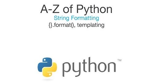 String Formatting